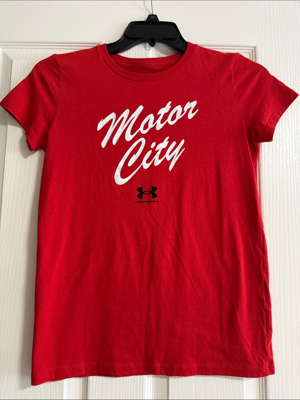 Under Armour Red 'Motor City' Short Sleeve Tee